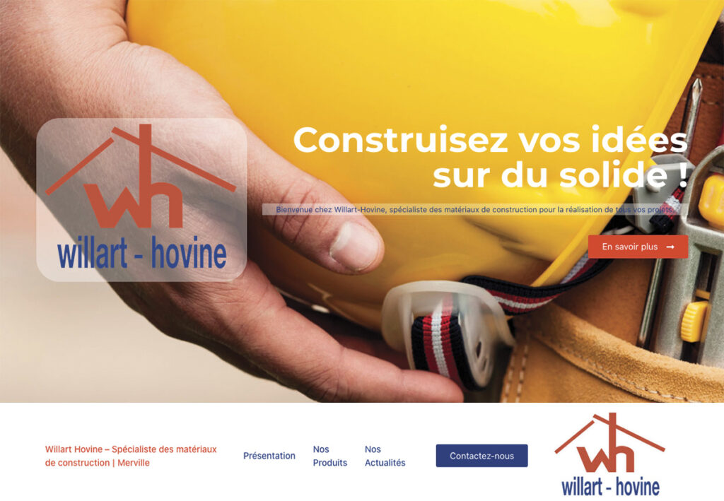 Nouveau site web willart hovine Merville Hauts de France
